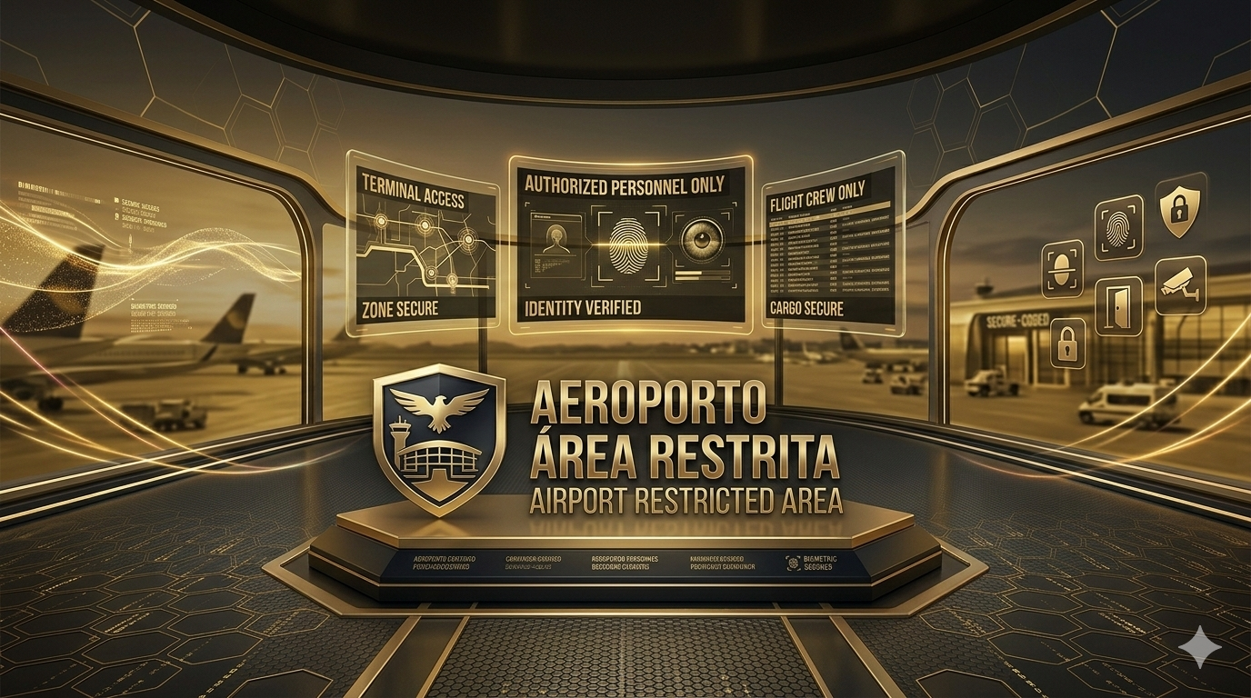🌍Aeropoto Àrea Restrita   Airport Restricted Area